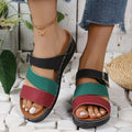 Damen bequeme und modische Sandalen mit verstellbaren Riemen EB