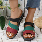 Damen bequeme und modische Sandalen mit verstellbaren Riemen EB