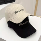 Damen-Strick-Baseballkappe mit Stickerei