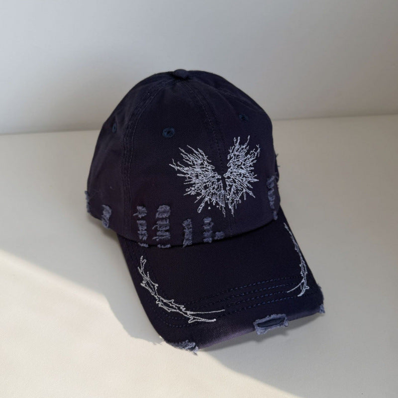 Snapback-Cap für Damen mit Grafik und Distressed-Optik