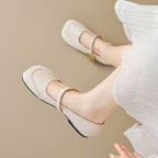 Damen Ballerinas mit verstellbarem Riemchen und modischem Akzent EB