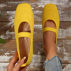 Damen Ballerinas mit elastischem Riemen und komfortablem Fußbett EB