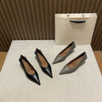 Damen Ballerinas aus geflochtenem Lederdesign EB