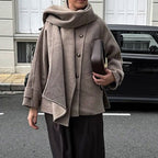 Damen Übergrößen Wollmantel mit modischem Schnitt und praktischen Taschen EB