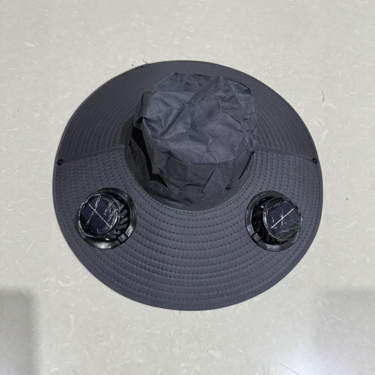 Ventilated Sun Hat with Battery Fans