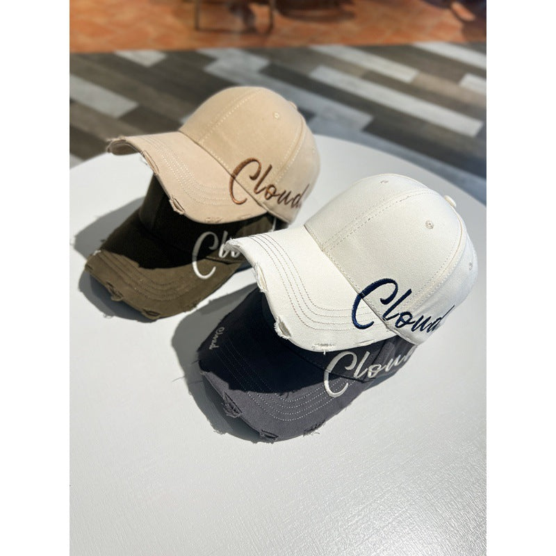 Vintage-inspirierte Baseballkappe für Herren im Used-Look