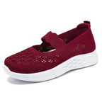 Damen Bequeme Slip-On Ballerinas mit floralen Details EB