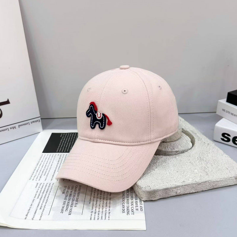 Verspielte Baseballkappe mit Pony-Stickerei