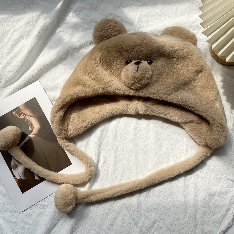 Plüsch-Kapuzenmütze im Tierdesign