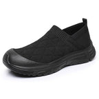 Damen Bequeme Slip-On Laufschuhe mit rutschfester Sohle und elastischem Obermaterial EB