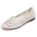 Damen Elegante Ballerinas mit filigranem Cut-Out-Design und funkelnden Strassdetails EB