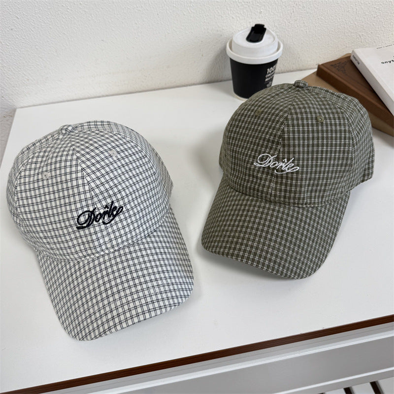 Herren-Baseballkappe mit Karomuster