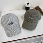 Herren-Baseballkappe mit Karomuster