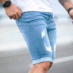 Herren Ripped Denim Shorts EB