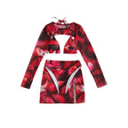 Damen Crop-Top und Rock Set EB