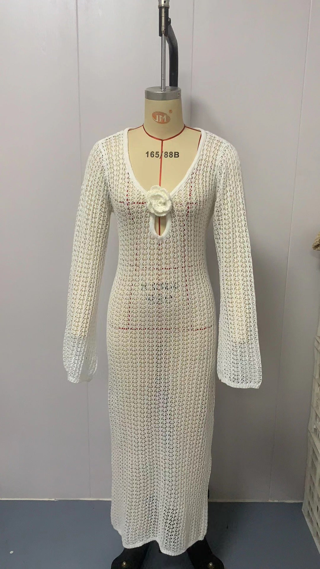 Damen Zweiteiler Strickensemble mit raffiniertem Schnitt EB