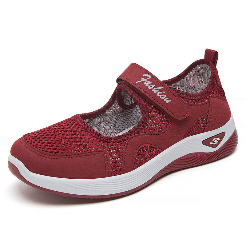 Damen Atmungsaktive Freizeitschuhe mit Klettriemen EB