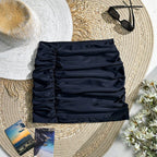 Hochwertige Damen-Shorts mit Rüschen und elastischem Bund