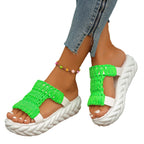 Damen Bequeme Kork-Sandalen mit innovativem Design und rutschfester Sohle EB