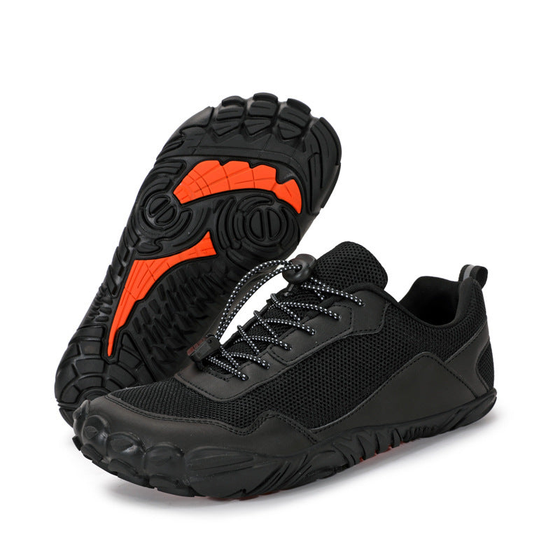 Herren nan leichter Schnellzug-Trekkingschuh mit Gummizehschutz, atmungsaktivem Meshoberteil und profiliertem Outdoor-Laufsohle EB