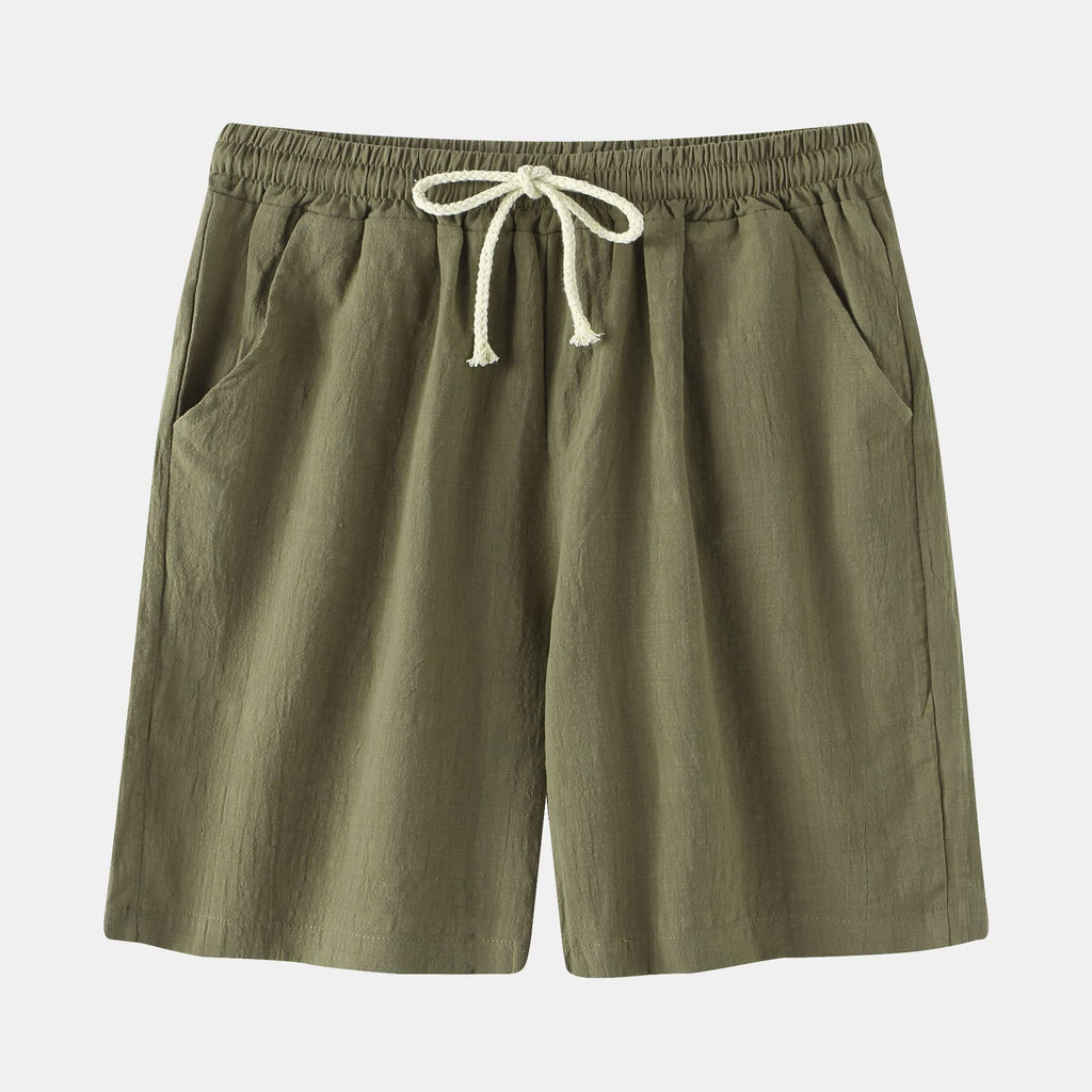 Herren Bermuda-Shorts mit elastischem Bund und seitlichen Taschen EB