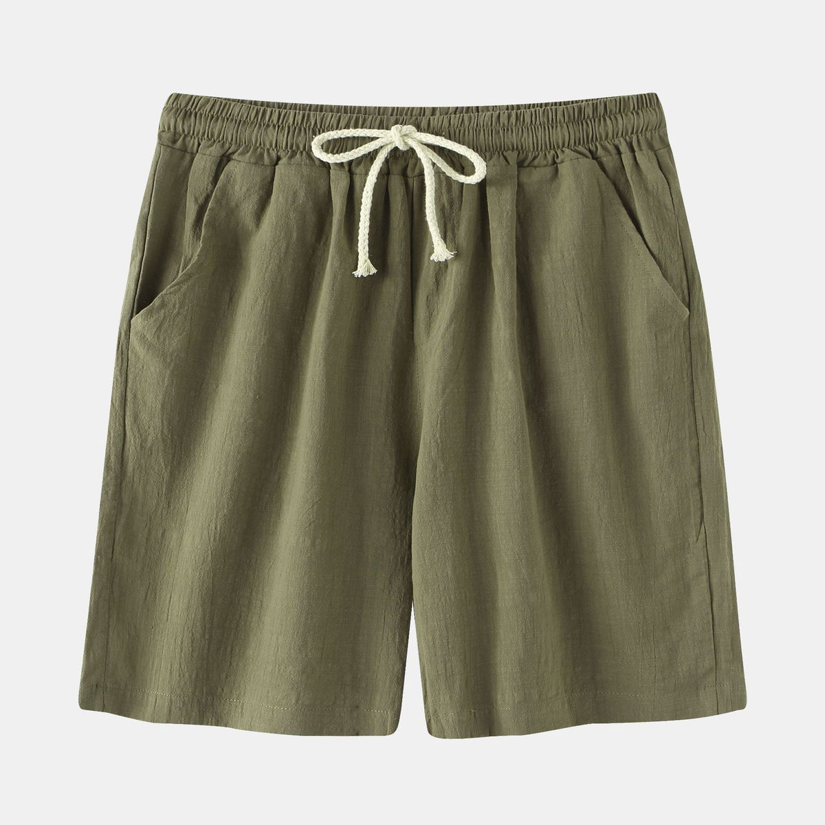 Herren Bermuda-Shorts mit elastischem Bund und seitlichen Taschen EB