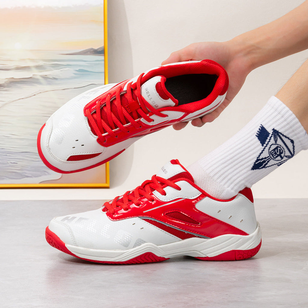 Unisex nan leichte atmungsaktive Indoor-Tennisschuhe mit stoßdämpfender Gummisohle EB