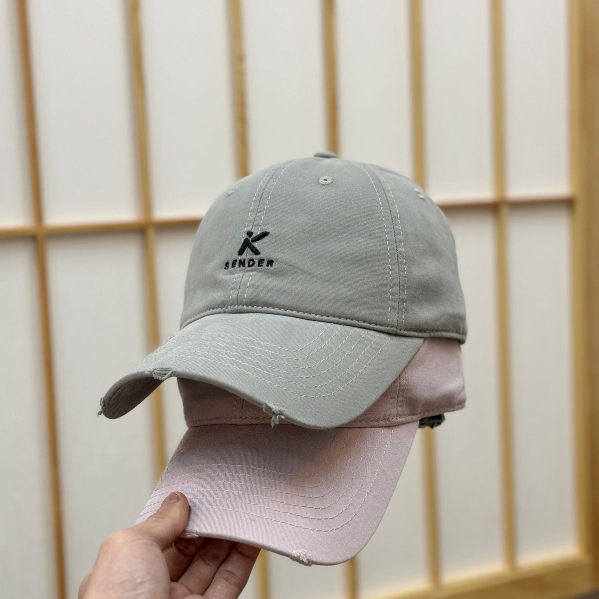 Herren-Baseballcap im Distressed-Look