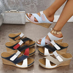 Damen Bequeme Keil-Sandalen EB