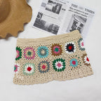 Häkelshorts mit Granny-Square-Muster für Damen