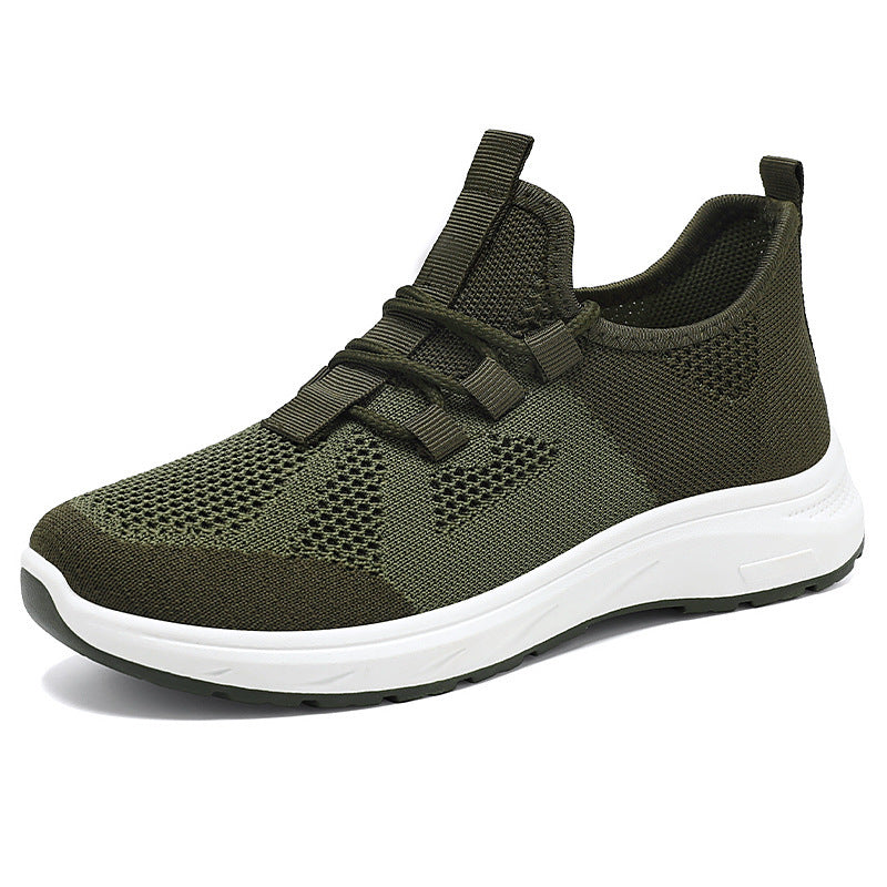 Damen atmungsaktive Laufschuhe mit elastischen Schnürsenkeln EB