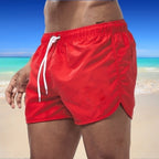 Herren Badeshorts mit schnell trocknendem Material und elastischem Bund EB