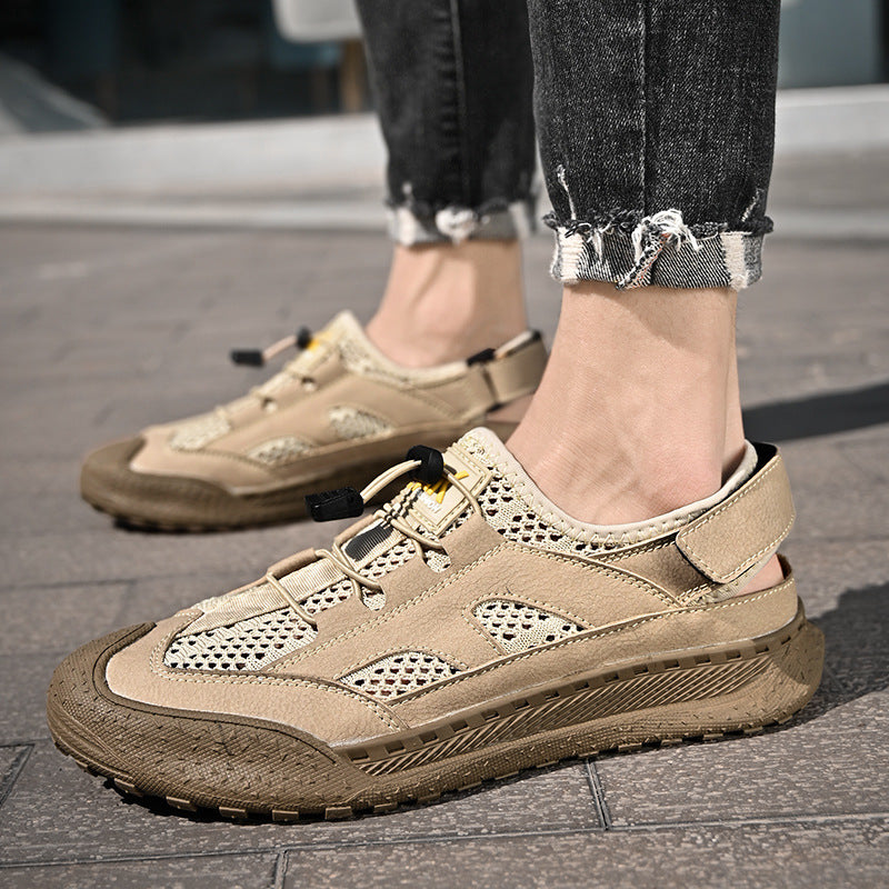 Damen Atmungsaktive Outdoor-Sandalen mit verstellbarem Riemen und rutschfester Sohle EB