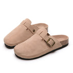 Damen Bequeme Clogs mit verstellbarem Riemen und ergonomischer Sohle EB