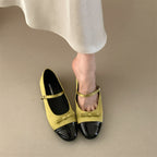 Damen Elegante Ballerinas mit dekorativer Schleifenverzierung und hochwertiger Lederoberfläche EB