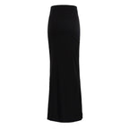 Damen Elegantes Maxirock mit hohem Bund und figurbetonter Silhouette EB