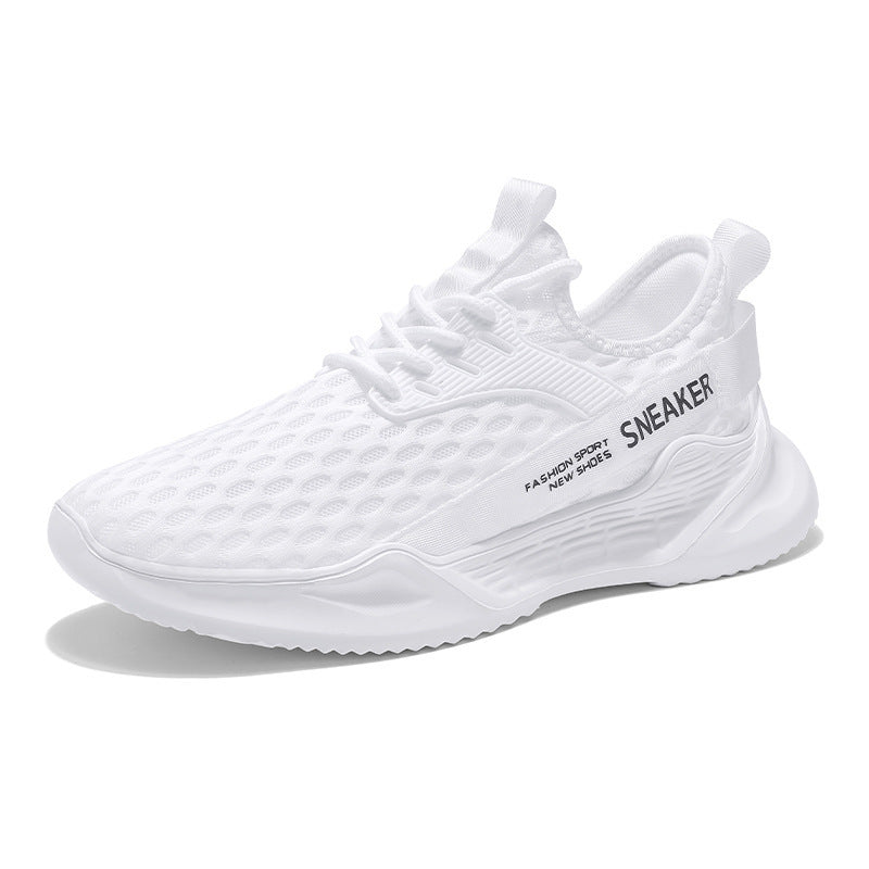 Unisex nan atmungsaktiver Stricksportschuh mit wabenstruktur, sockenähnlichem Schaft und gedämpfter Leichtschaum-Zwischensohle EB
