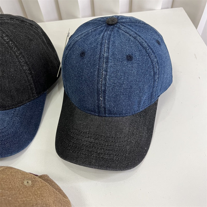 Verstellbare Herrenkappe in Denim-Optik