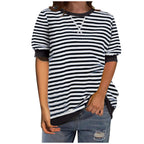 Damen Modisches Streifenshirt mit lässigem Schnitt EB