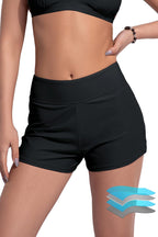 Damen-Sport-Badeshorts mit elastischem Bund