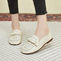 Damen Bequeme Mokassins mit modischem Schnallen-Design EB