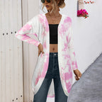 Damen Longcardigan im modischen Batikdesign EB