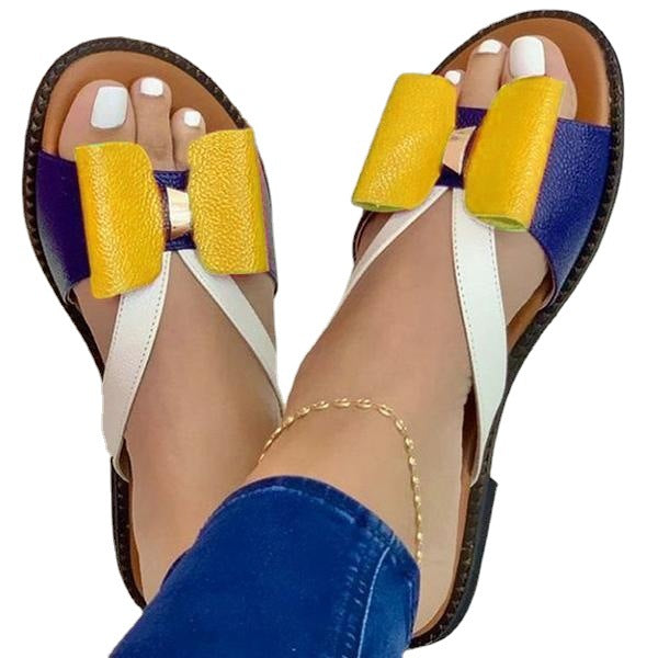 Damen Bequeme Sandalen mit auffälligem Schleifendetail EB