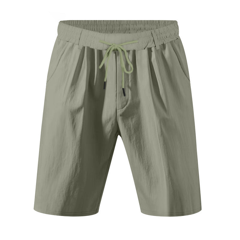 Knielange, leichte Funktionsshorts für Herren mit elastischem Bund