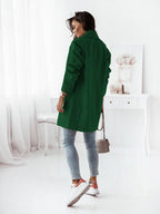 Damen klassischer Oversized-Blazer mit elegantem Revers EB