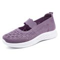 Damen Bequeme Slip-On Ballerinas mit floralen Details EB