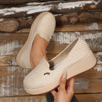 Damen Bequeme Plateauslipper mit elegantem Obermaterial EB