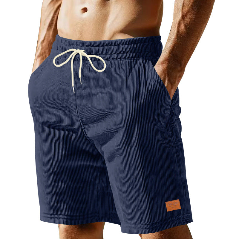 Lässige Bermuda-Shorts für Herren aus strukturiertem Baumwollmix