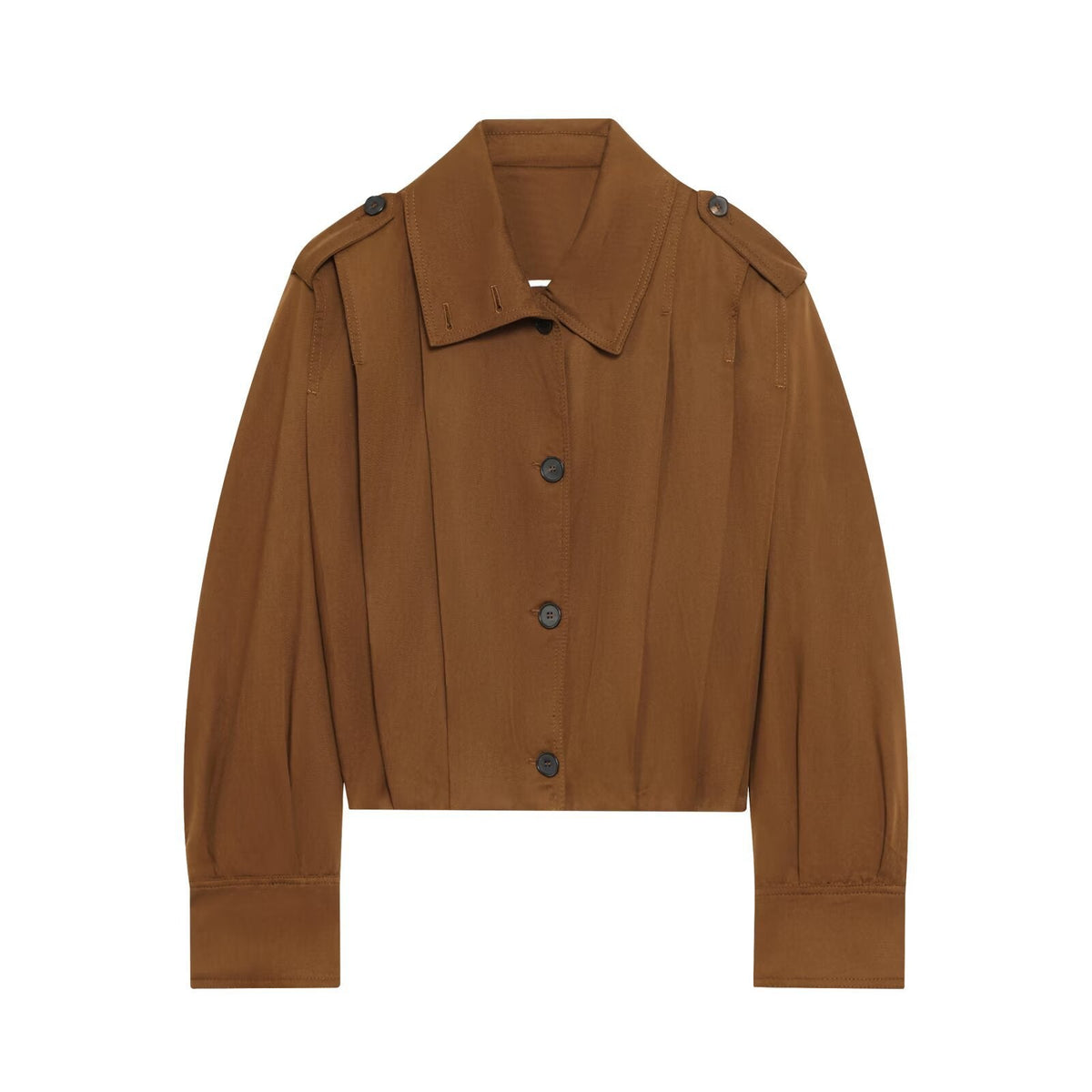 Damen cropped Jacke mit dekorativen Knopfdetails und eleganter Schnittführung EB
