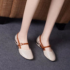 Damen Ballerinas mit luftigen Perforationen und eleganter Doppelriemenführung EB